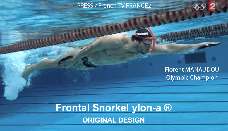 Florent MANAUDOU - FRA - Olympic Champion - screen picture from French TV FRANCE2